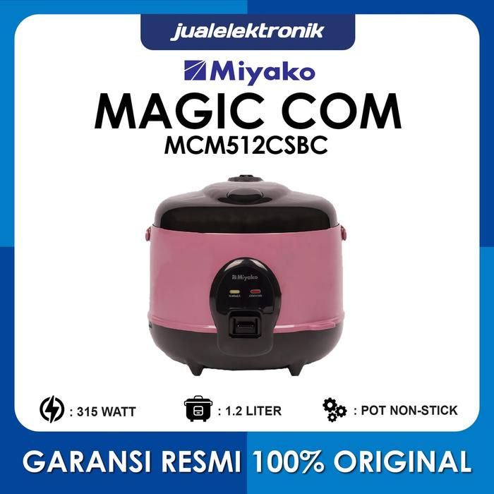 Miyako MCM512CSBC – Magic Com 1.2 Liter 3in1 300 Watt Minimalis Nanoal
