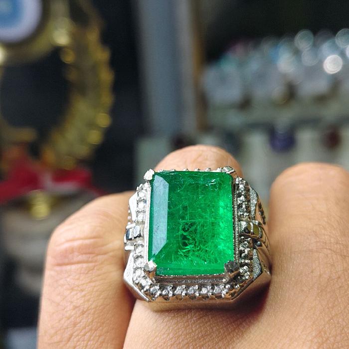 termurah cincin batu zamrud rusia asli pilihan