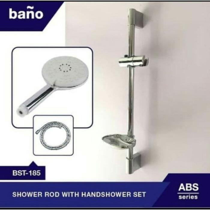 Shower tiang bano stainless BST 185 / Hand shower bano