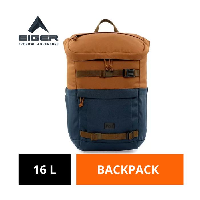 [BISA COD] Tas Ransel Pria Eiger Original 16 L Khaki Polyester Wanderpath 1.1 16l Backpack Sekolah