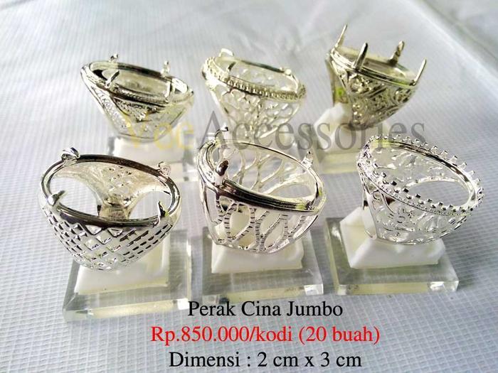 Grosir Ring / Emban Cincin Perak Malaysia / Cina Mata Jumbo