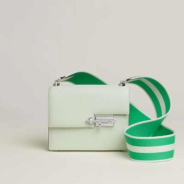 Tas Premium Wanita,HERMES,Verrou Mini Shoulder Bag,green