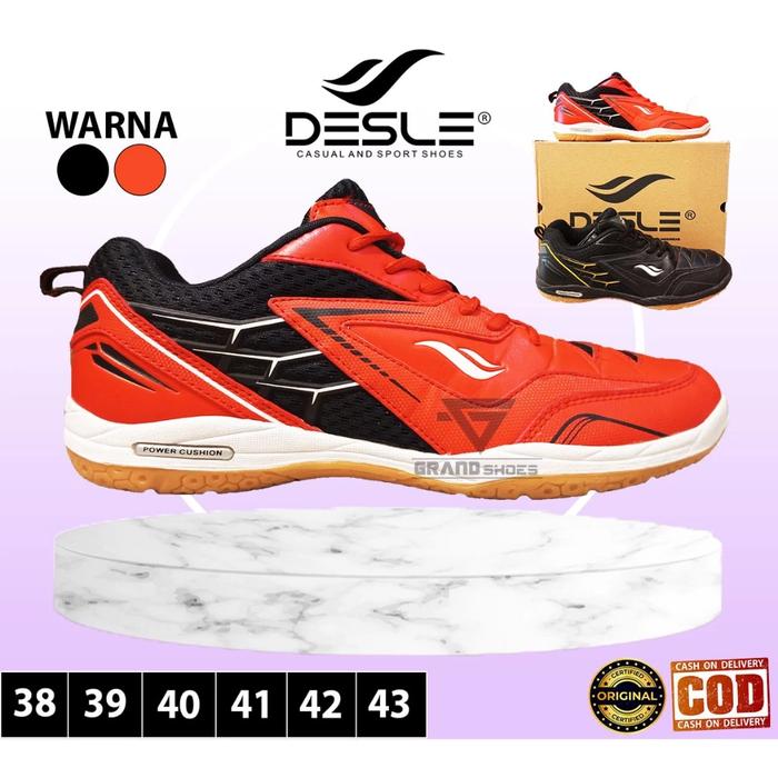 DESLE FRANK DEVLIN Sepatu Sneakers Olahraga Ringan Badminton Casual Pria Perempuan Unisex