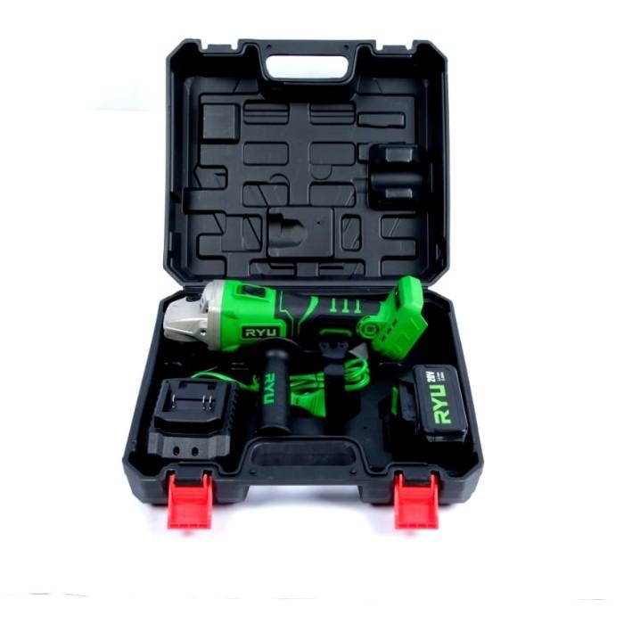RYU CORDLESS GRINDER 20V RCG20V / MESIN GERINDA BATTERY 4" 20V