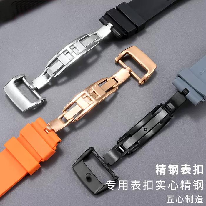 Rubber Black Blue Green Red Yellow Orange Watchbands For Richard Mille strap for RM011 Mille Silicon