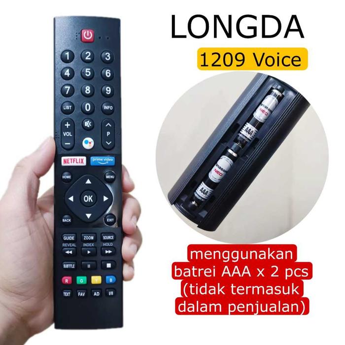 LONGDA 1209 Voice Remote Pengganti untuk Panasonic Smart TV Android