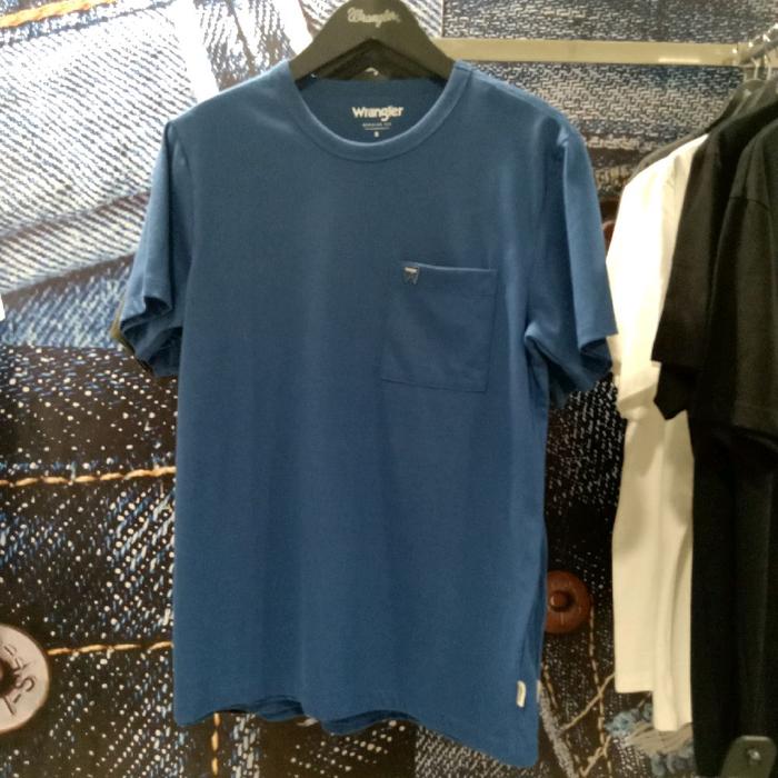 WRANGLER KAOS CASUAL KANTONG PRIA ORIGINAL 100%