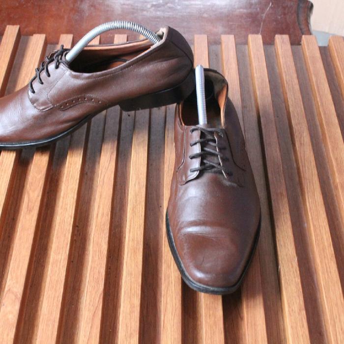 Sepatu pantopel oxford formal necis kulit mantul lembut"Mr. Leo" upper kulit asli kilat.outsole koko