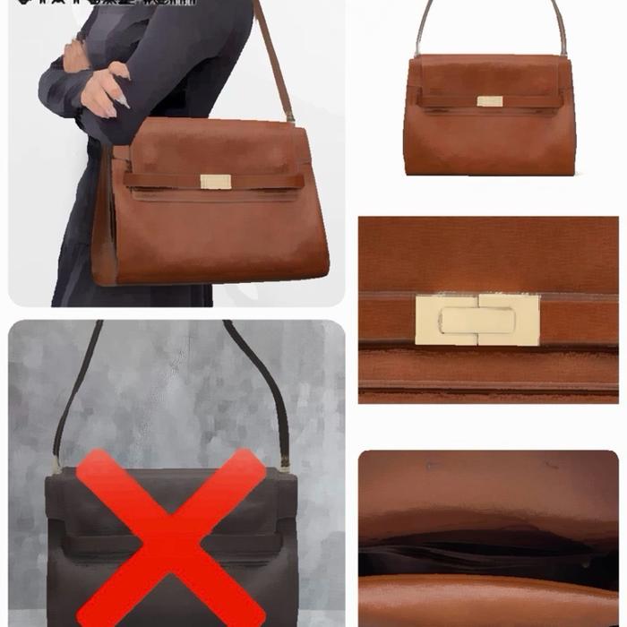 Tas Tangan kulit asli. Model Inside Look dengan Desain Elegan dan Material Berkualitas Tinggi. Ada l