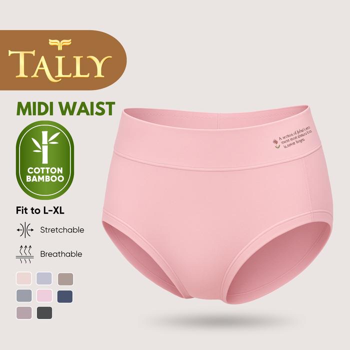 TALLY Celana Dalam Wanita Bahan Katun Bambu Fit to L - XL CD Basic Daily CD 5330
