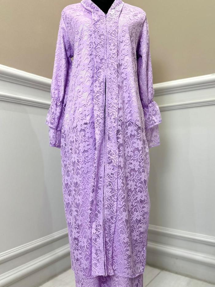 HWS - Maudy Set Stellan Malaysia Bahan Brokat full Busui Friendly