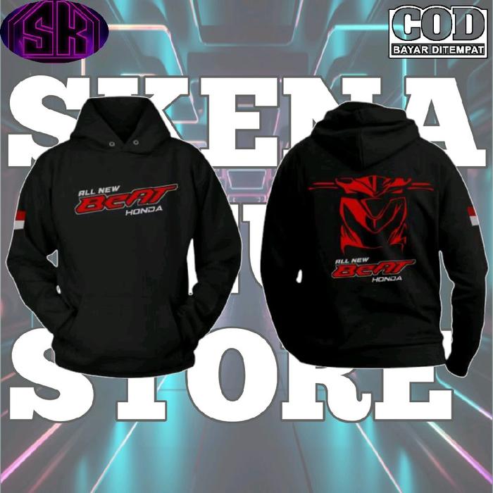 HOODIE HONDA BEAT ALL NEWE ORIGINAL SWEATER MOTOR BEAT TERBARU JAKET MOTOR BEAT NEW