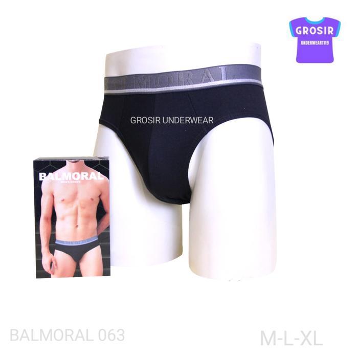 Balmoral Celana Dalam Pria Dewasa Bal A063 Isi 3 Pcs Bahan Katun