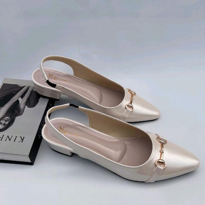 Heels Sandal wanita 3cm ukuran jumbo 41-45
