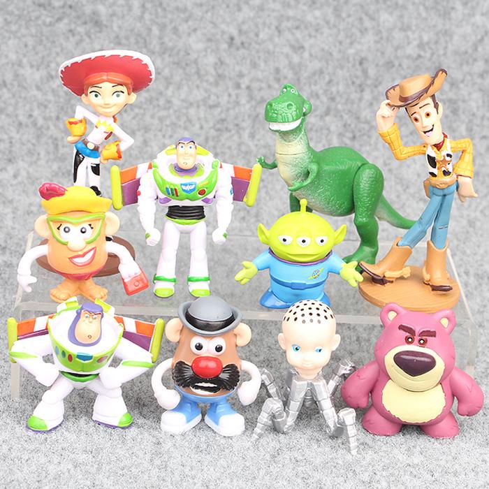 Toy Story 4 Action Figure toys Woody Jessie Buzz Lightyear Forky Pig