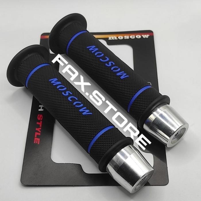 Handgrip PREMIUM MOSCOW Plus Jalu PCX Crome Universal Bisa Kesemua Motor