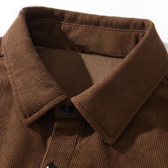 new polo corduroy jacket men's work clothes long sleeve top loose casual coat jaket pria premium ata