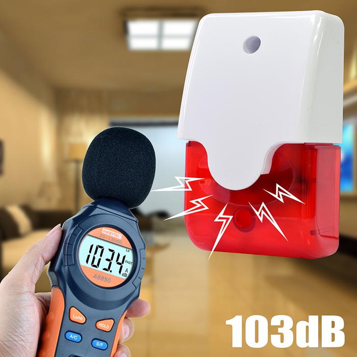 Strobo Sirene Alarm 103 Enggang 12V 24V Kabel Berkedip Alarm Luar