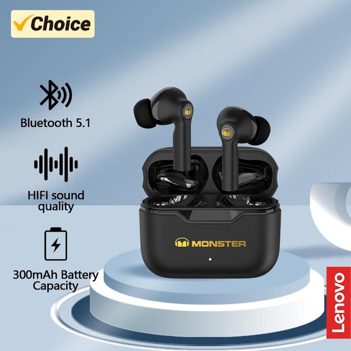 Original Monster XKT02 TWS 5.1 Wireless Headphones Bluetooth