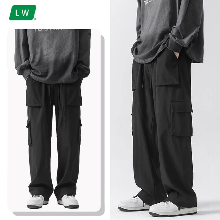 Celana cargo panjang pria celana cargo cowok celana kargo pria jumbo cargo pants pria loose pants ce