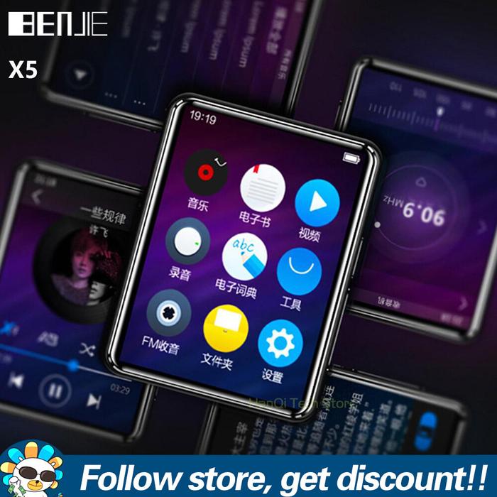BENJIE X5 Pemutar MP3 MP4, dengan Speaker Tanam Portabel Walkman