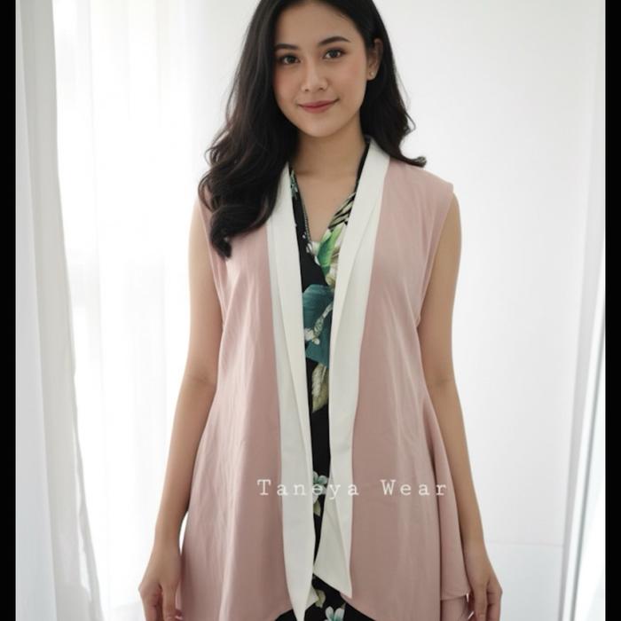 pink nonsleeve outer (pink/red/blue) - fashion outer