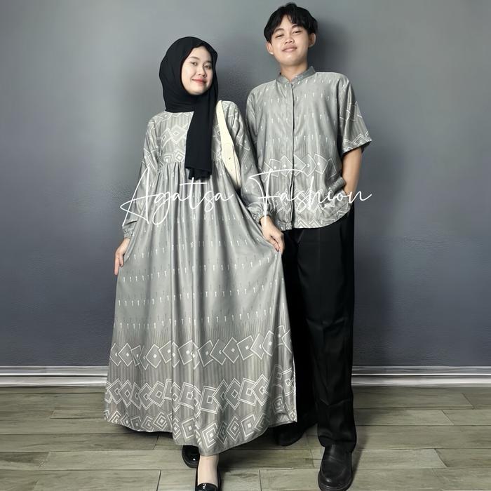Kamari Couple Pasangan Kondangan Gamis Simpel Elegan Maxmara Luxury