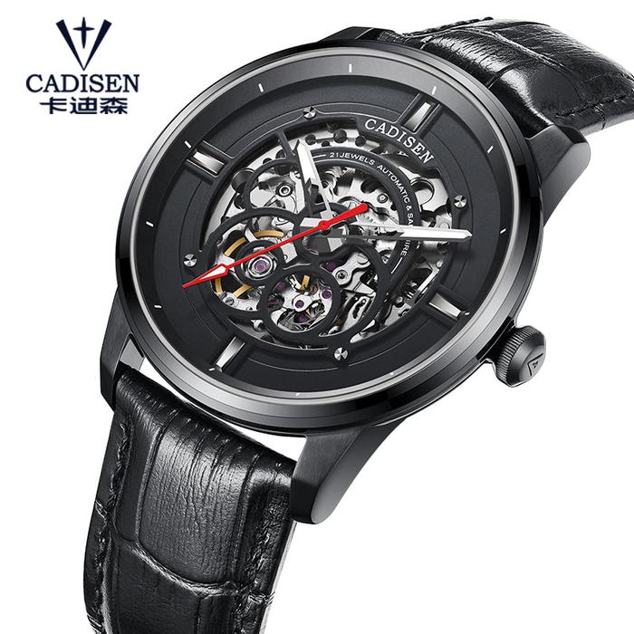 CADISEN Men's watches luxury wristwatch mens automatic mechanical