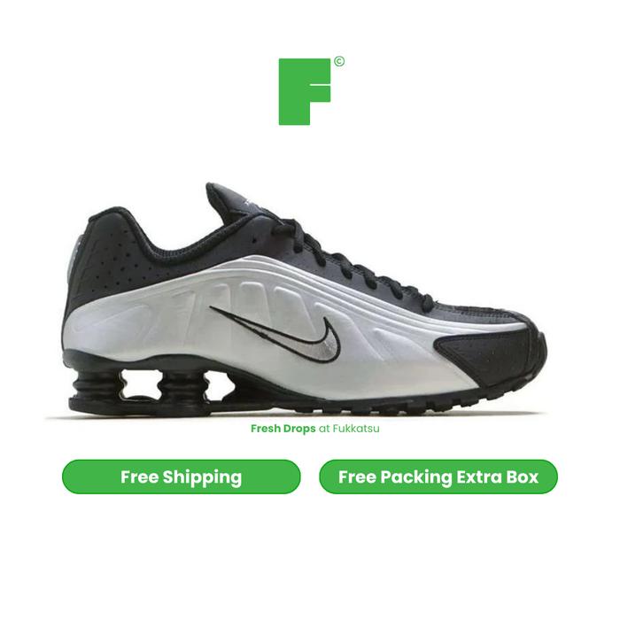 Sepatu Nike Shox R4 'Black Silver'  /  sneakers /  Shox R4