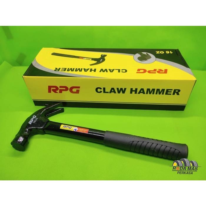 Palu Kambing Magnet Gagang Besi Claw Hammer 16oz 16 oz RMP