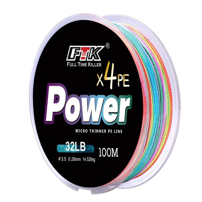 Senar pe Pancing Kuat Senar Pancing 100M 300M PE 4+X Stands Braided Helai Tali Pancing Dikepang Mul