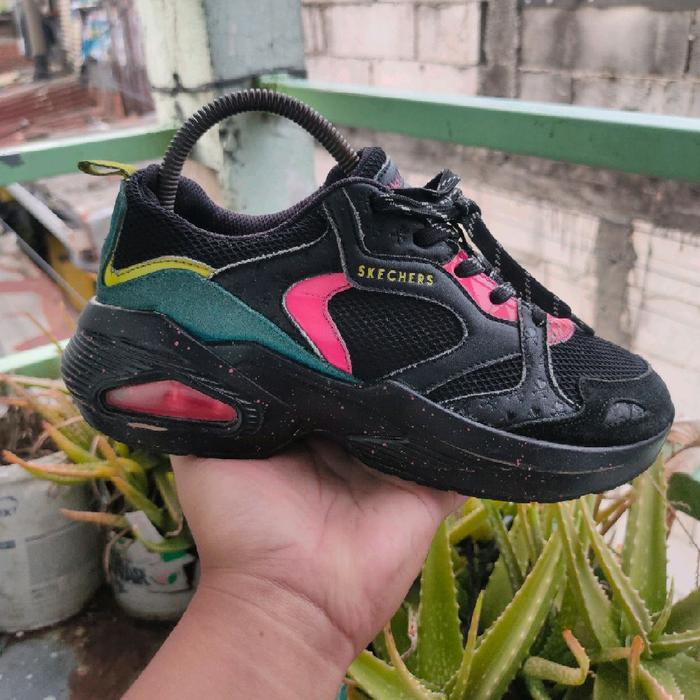 Skechers Tokidoki Uno Tokiglow Black Sport Sneakers Trainer Original Sepatu Trainer Size 38