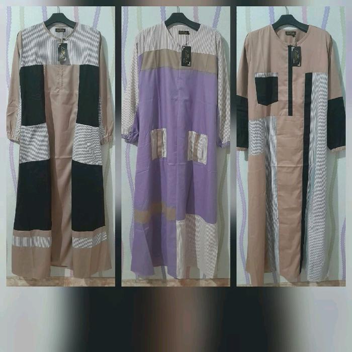 GT08- gamis Toyobo polos elegan