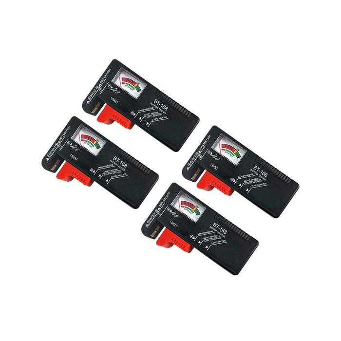 4 Pack BT-168 Battery Capacity Tester, Battery Tester Small Universal Battery Checker Tester