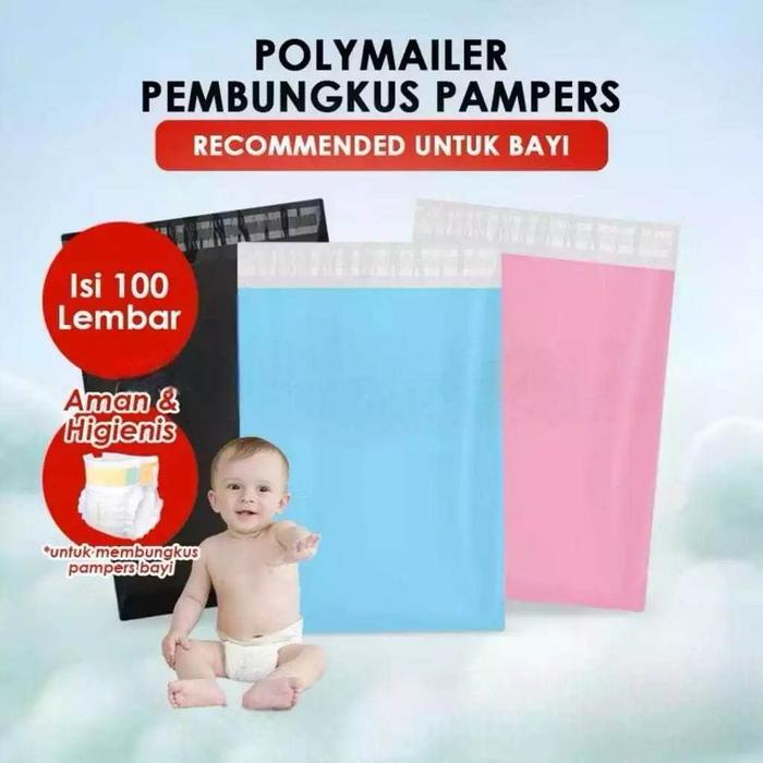 Isi 100 PCS Plastik Pembungkus Pampers Mamy Pokko ,Sumikko ,Makuku ,Lifree ,Sweety