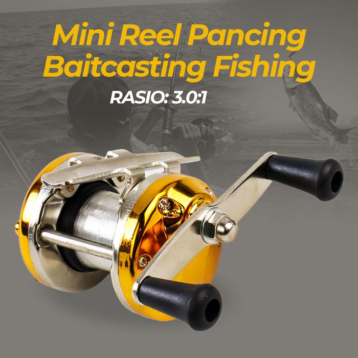 Mini Reel Pancing Baitcasting Fishing 3.0:1 - AC100