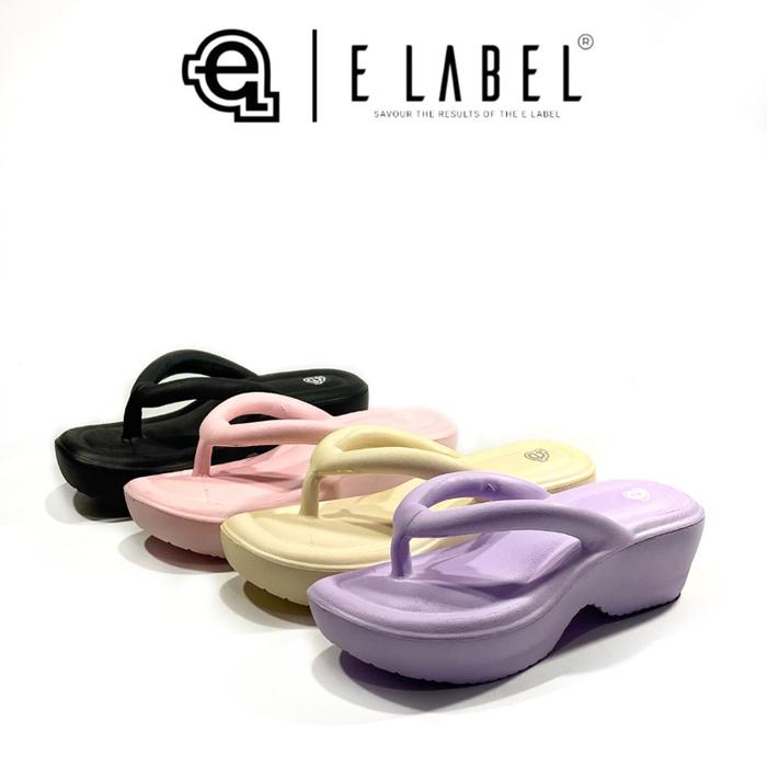 NEW E Label - Sandal Era High | High Sandal Jepit Wedges Wanita Sandal Jepit Wanita