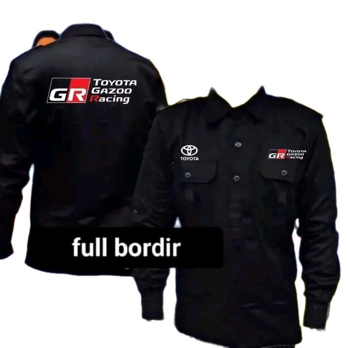 baru kemeja Toyota gazoo racing baju Toyota gazoo racing seragam Toyota gazoo racing Pdh Toyota gazo