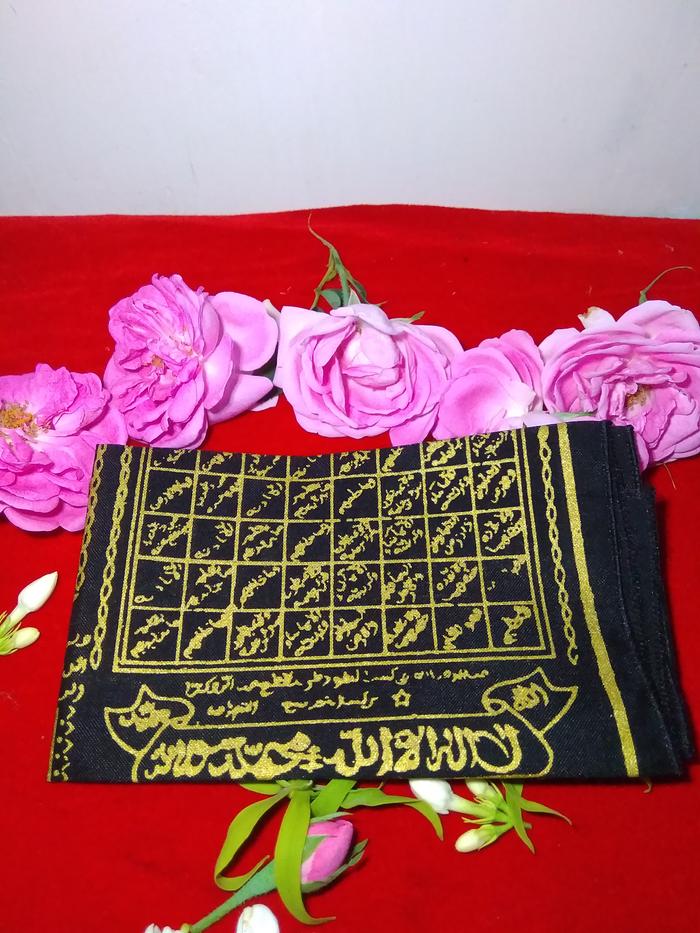 sabuk dan sapu tangan motif rajah arab dalam satu kemasan
