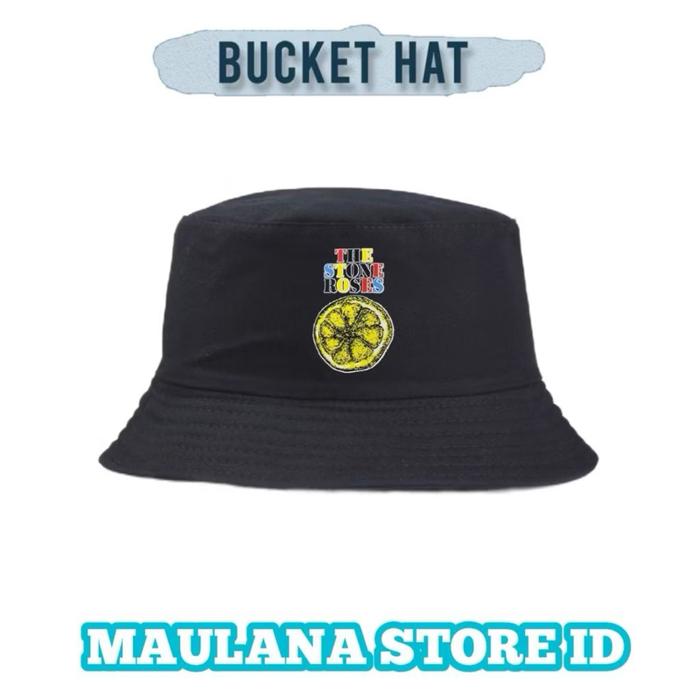 Topi Bucket hat Stone roses lemon/Bucket hat Dewasa casual pria wanita terbaru