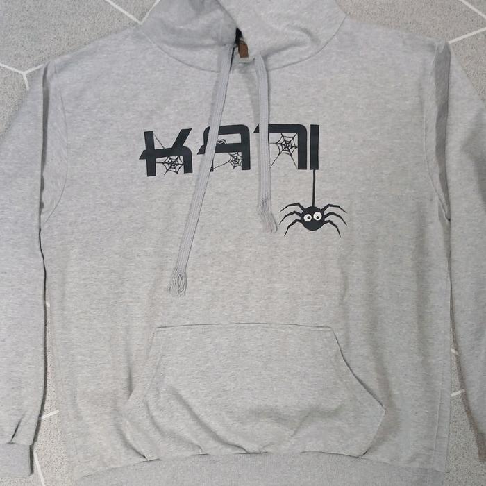 Vintage Karl Kani Hip Hop Streetwear Grey Hoodie
