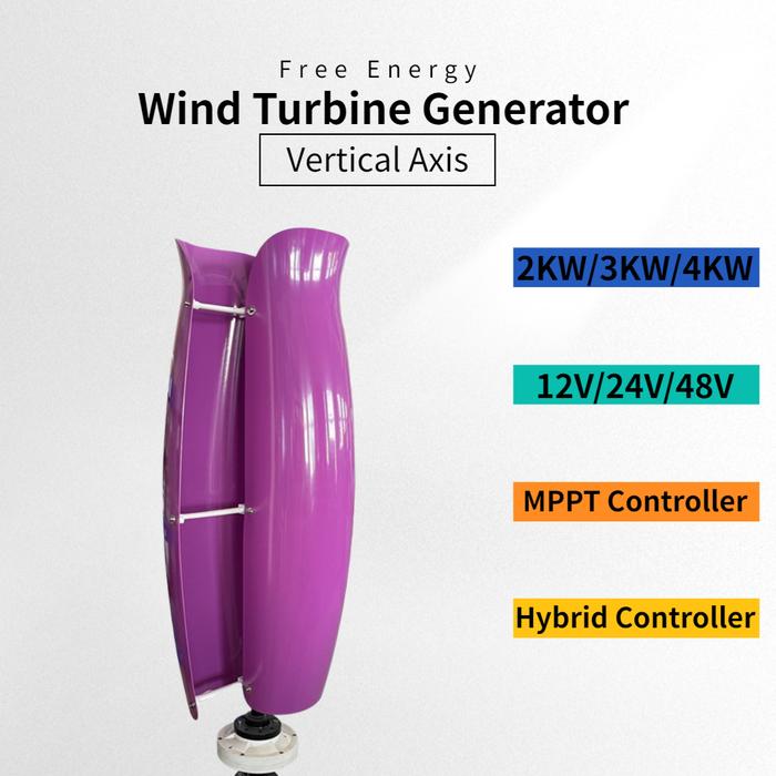 Vertical Axis Maglev Wind Turbine Generator 2000w 3000w 4000w 24v 48v