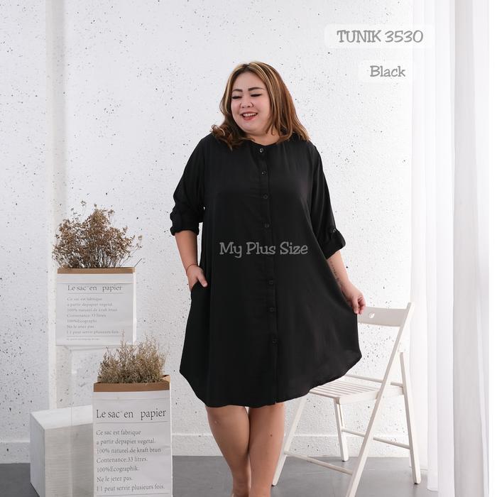Tunik Super Jumbo Wanita 3530, Ld 125,130 & 145 cm