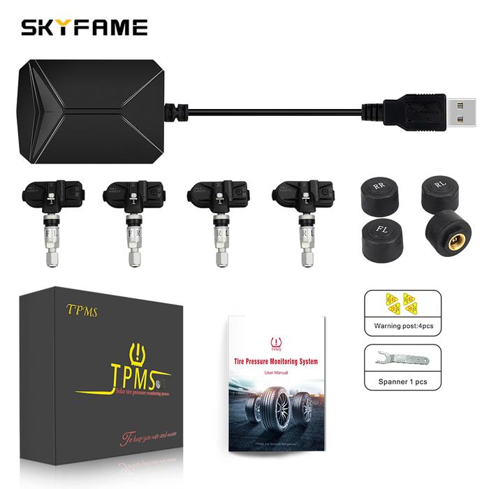 SKYFAME Android TPMS untuk Mobil Android Sistem Pemantau Tekanan Ban