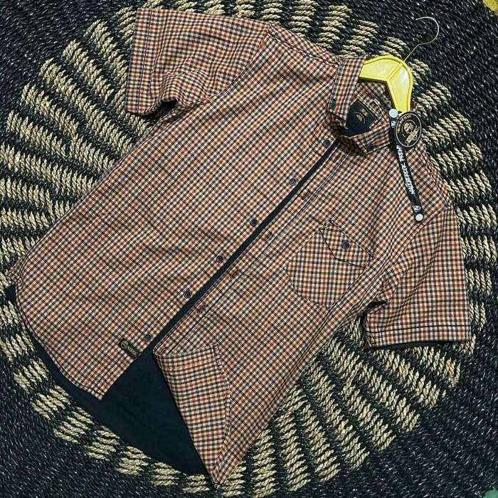 Kemeja flanel malebe rock premium Quality/kemeja pria lengan pendek motif terbaru/flanel pria Katun