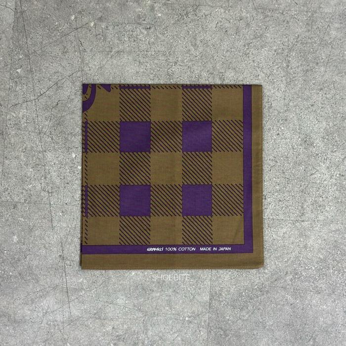 GRAMICCI PLAID BANDANA CRIMSON 100% ORIGINAL