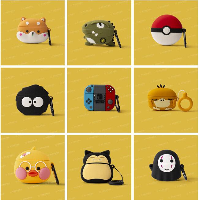 Casing Headset 3D untuk Huawei 4i, Casing Freebuds 4i Kartun Lucu