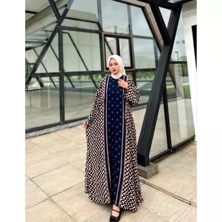 AMOREA SERIES -KAFTAN KEKINIAN ELEGAN MOTIF AMOREA RESLETING DEPAN WUDHLU FRENDLY BAHAN RAYON PREMIU