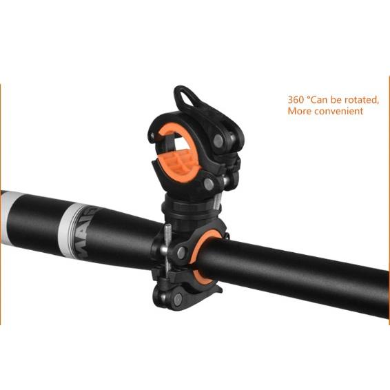 Clamp Penjepit Senter OMSECVOC Stang Sepeda - Black-Orange