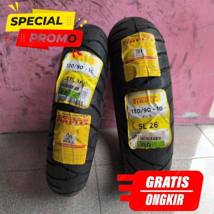 Ban Pirelli Tubeless Ring 10 Ukuran 120/90-10 Original Import Honda Monkey